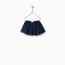 Shiny Polka Dot Tulle Skirt